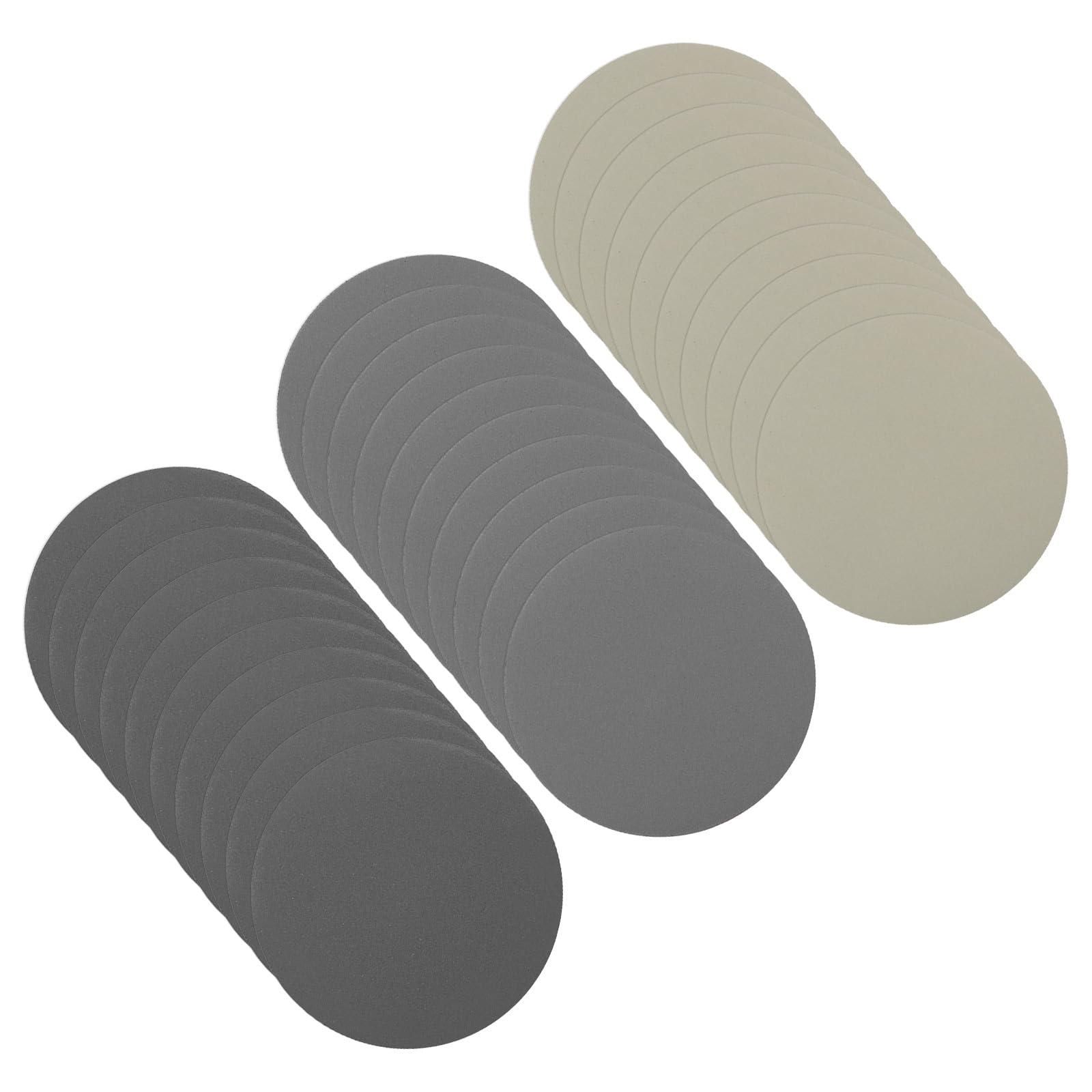 CoCud Hook & Loop Sanding Disc, 2" Dia 1200/2000/3000 Assorted Grit, No Hole Wet Dry Orbital Sandpaper Silicon Carbide - (Applications: for Wood or Metal Polishing), 30-Pieces