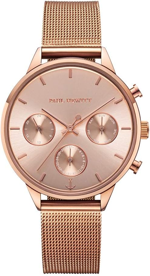 Everpulse Line Women's Watch, Stainless Steel Wrist Watch with Leather Strap or Stainless Steel Bracelet