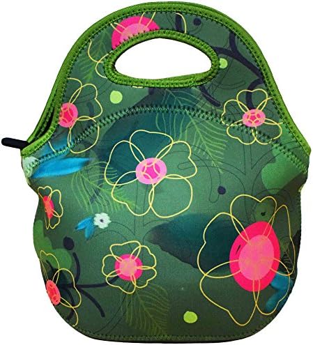 Green Pattern Neoprene Picnic Lunch Tote Lunch Bag,Taste of Home - Simple &amp; Delicious