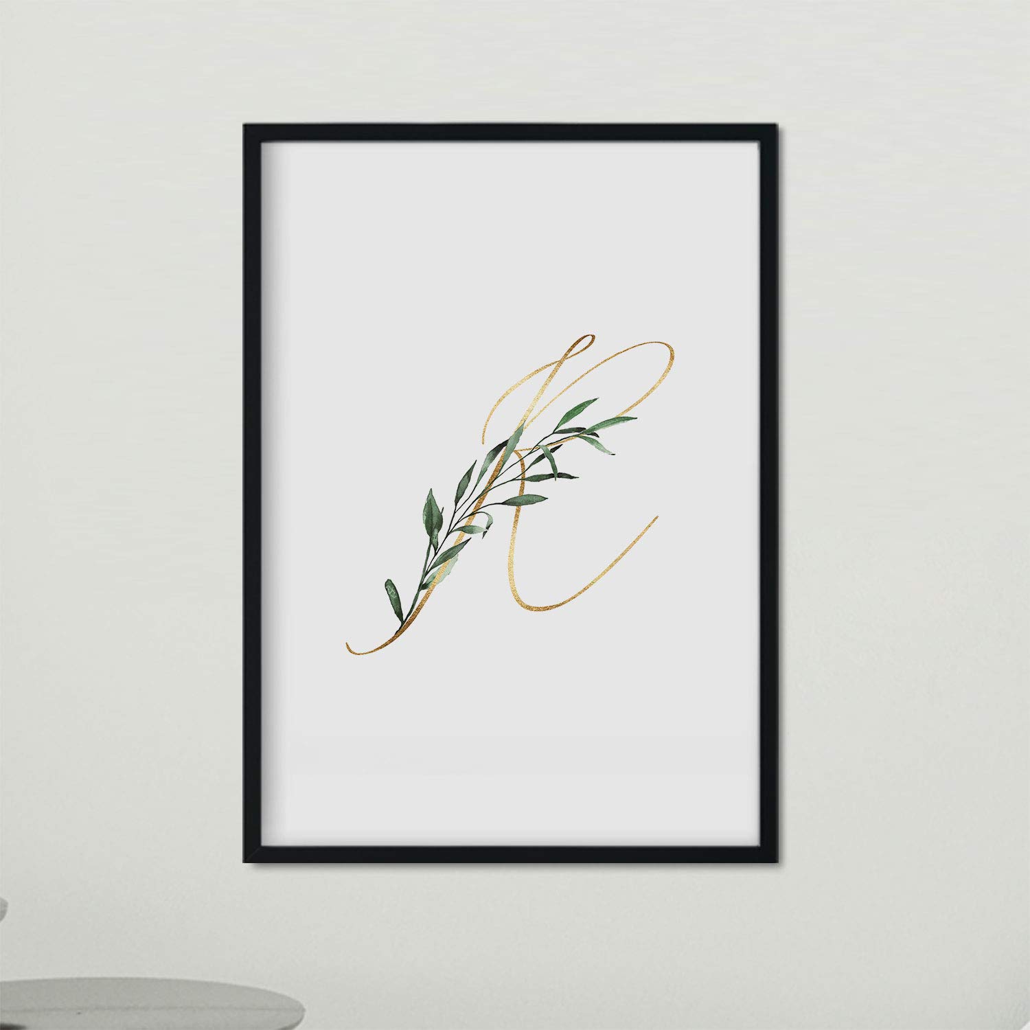 Nacnic Poster letter R. Green Fino style with images of the alphabet Art. A4 size — image 1