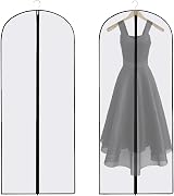 Eophmi Dress Bags Long 2 Pack Full Length Garment Covers Zipper Dustproof view 1