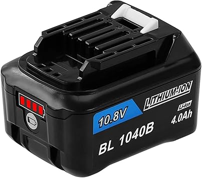 Amazon Reoben互换 Bl1040b マキタ10 8vバッテリー Bl1040b Bl1015マキタ互換バッテリー A バッテリーマキタ充電式クリーナー 掃除機cl107fdshw 残量指示付き 4000mah リチウムイオン電池 バッテリー