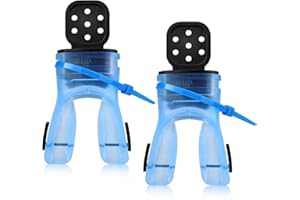 OVOVFANY 2Pack Scuba Diving Mouthpieces, Replacement Silicone Comfort Bite Customize Moldable Regulator Mouthpiece with Zip Tie Fits Most Standard Adults Diving Regulators