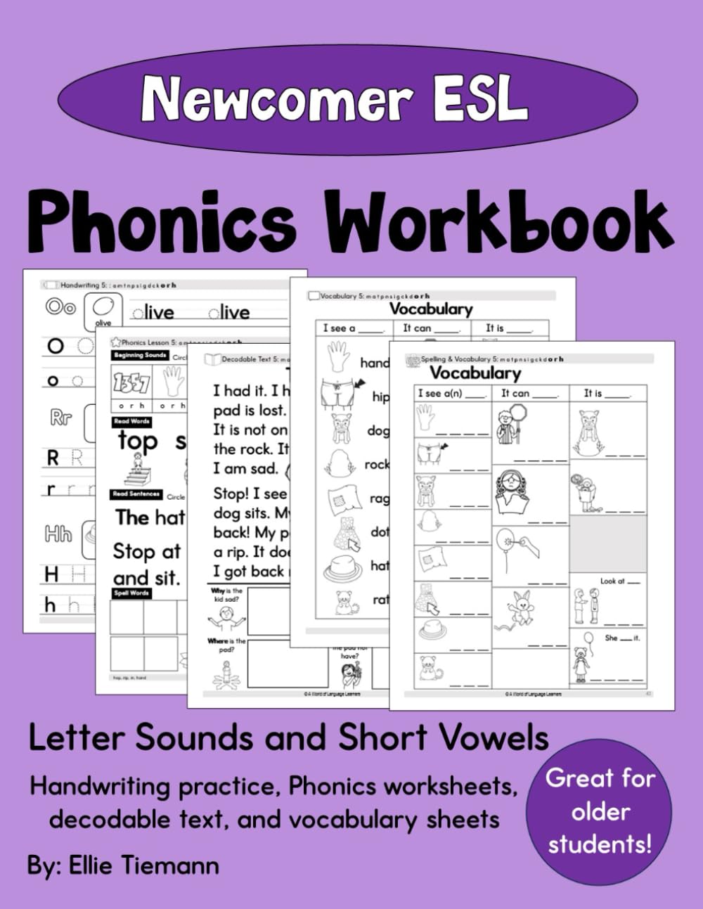 ESL Phonics Workbook: Newcomer Students | Letter Sounds and Short Vowel Practice (Newcomer ESL Workbooks) ESL Phonics Workbook: Newcomer Students | Letter Sounds and Short Vowel Practice (Newcomer ESL Workbooks) Paperback