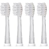 SEAGO Kids Replacement Brushes, Set of 4. Compatible Models SG-513 SG-2139 SG-977 (Clear, L)
