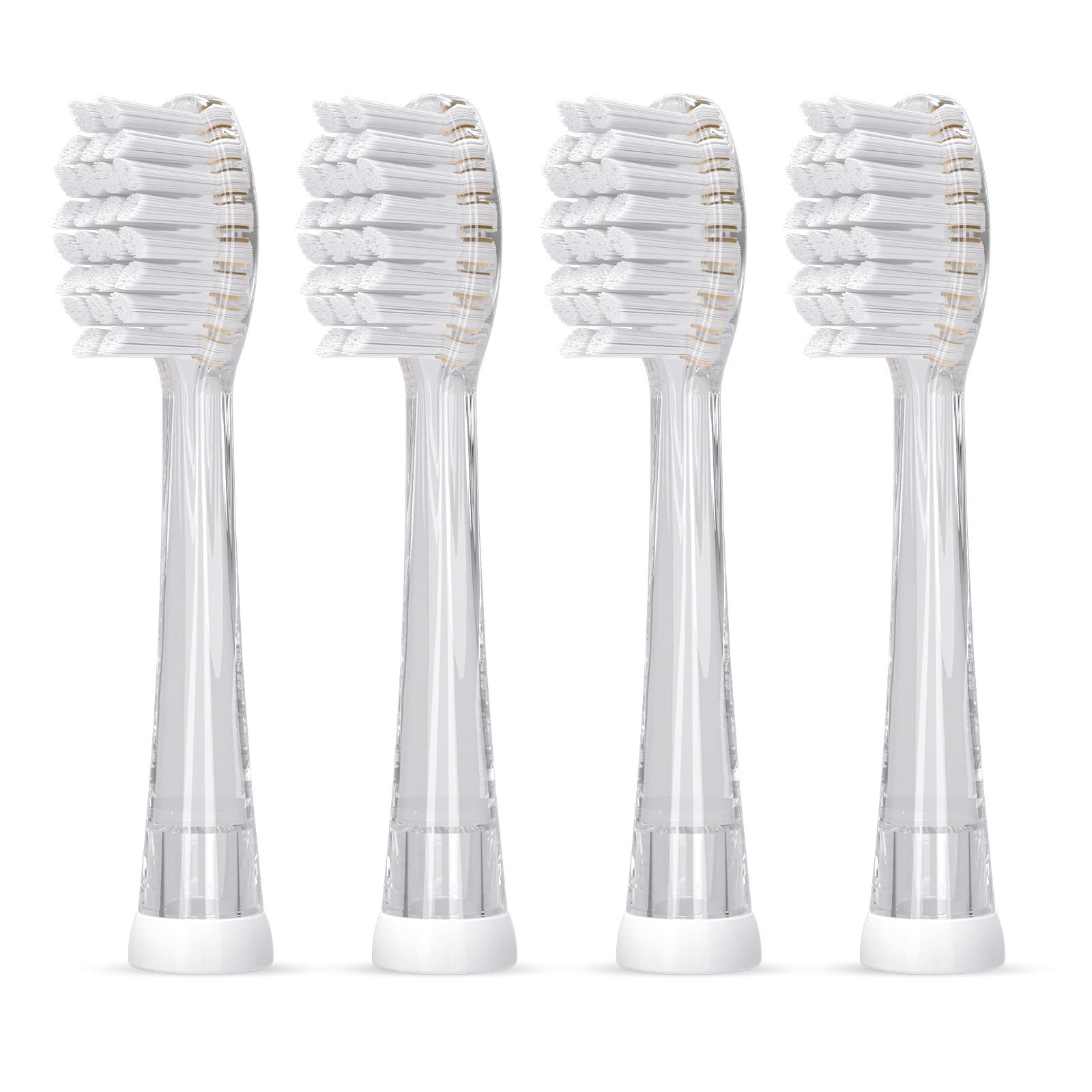 Photo 1 of SEAGO Kids Replacement Brushes, Set of 4. Compatible Models SG-513 SG-2139 SG-977 (Clear, L)