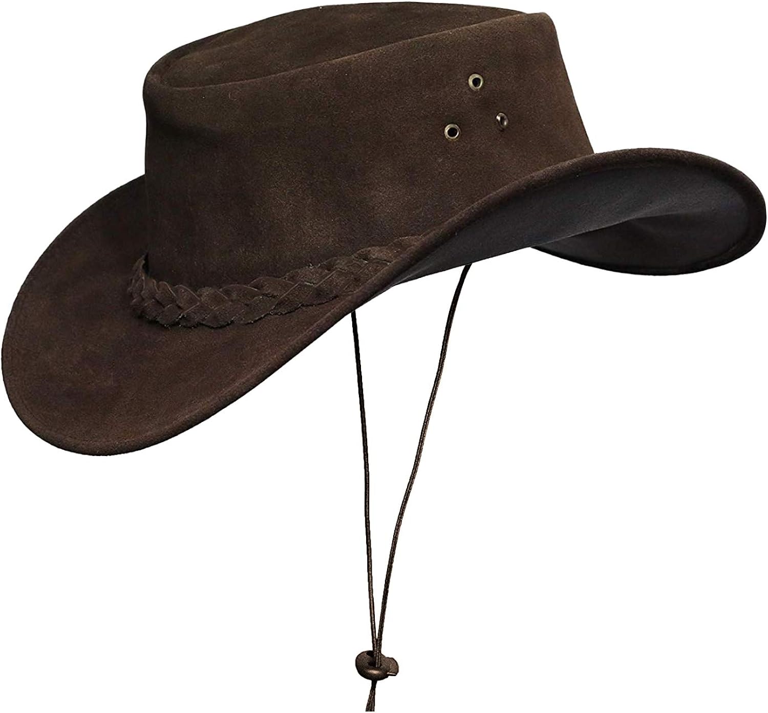 Cowboy hat for Men and Women Suede Leather Western Outback Outdoor