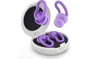 Noise Cancelling Ear Plugs for Sleeping - 2 Pairs Reusable Soft Silicone Noise Block Earplugs, 30db Noise Reduction Earplug f