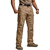 CQR Men's Flex Ripstop Tactical Pants, Water Resistant Stretch Cargo Pants, Lightweight EDC Hiking Work Pants
