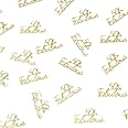 Happy Birthday Party Table Confetti Glitter Gold 50 and Fabulous Table Scatter Decorations for 50 Years Old Birthday/Wedding Anniversary Party Favor Decor Supplies 100PCS