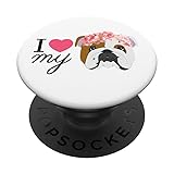 I Love my English Bulldog PopSockets