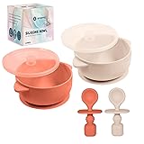 Silicone Suction Baby Bowl with Lid - BPA Free