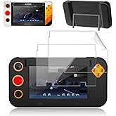 Case for Atari Gamestation Go,NOUKAJU Game Console Case with 2Pack PET Screen Protector,Anti-Drop, Anti-Scratch,Shockproof,Screen Protector for Atari Gamestation Go Game Console(Black)