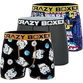 CRAZYBOXER Men's Underwear Star Wars Lightweight Stretch Boxer Brief Breathable (3 PACK)
