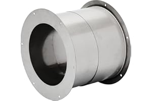 P POLERDEN Wall Thimble for 6" Double Wall Chimney Vent Pipe, 304 Stainless Steel Double Wall Insulated Chimney Pipe Wall Thimble