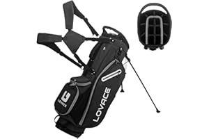 LOVACE 14-Way Golf Stand Bag, Lightweight Golf Bag with Stand for Men and Women
