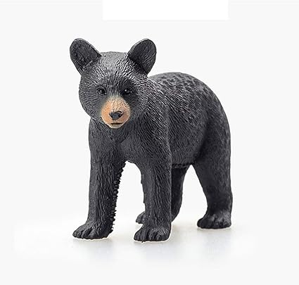 Yqcsls Jouets En Plastique De Simulation Pour Enfants Bebe Ours Noir Modele De Faune De La Foret Collection De Poupees A Interets Amazon Fr Cuisine Maison