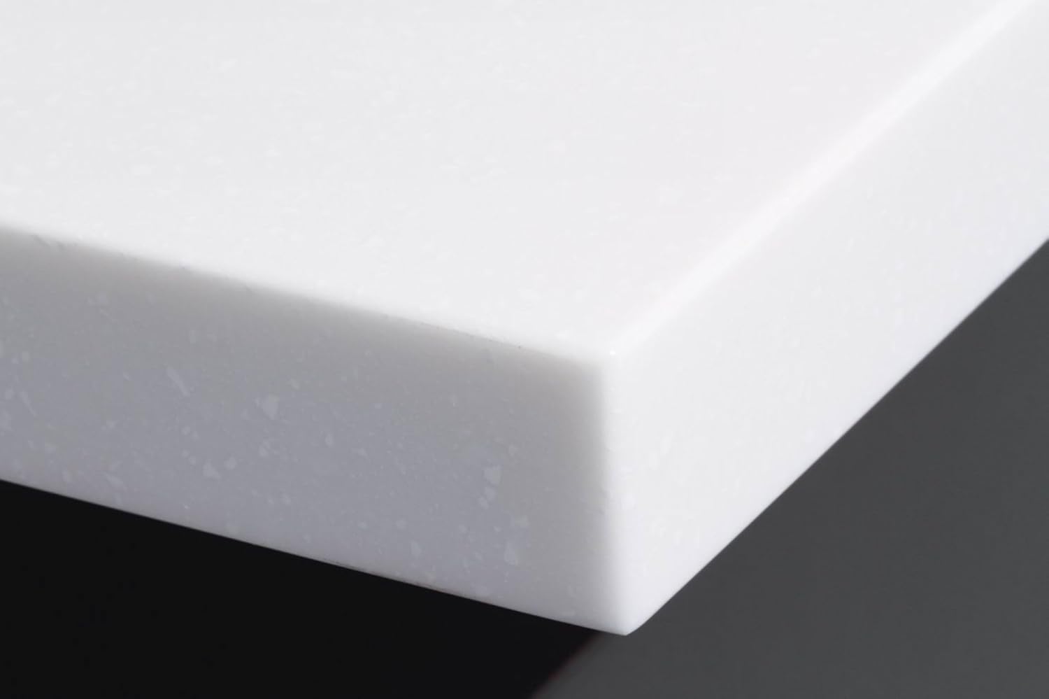 Modern Gloss White Reception Desk (71") with Quartz Stone Counter TOP : Office Products