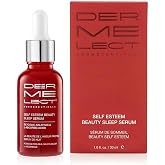 Dermelect Self-Esteem Beauty Sleep Serum, Resurfacing Treatment, 1 fl oz | Exfoliating Nighttime Treatment with Glycolic Acid, Salicylic Acid &amp; Vitamin C to Enhance Radiance and Smooth Texture