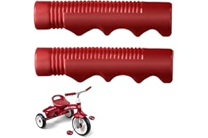 UXIETIN Radio Flyer Tricycle Handlebar Grips - 3/4" Inch, 1 Pair, Red