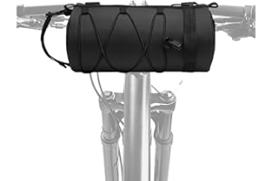 SUIKIHUM Bike Handlebar Bag, 2.5L Front Bicycle Storage Convertible Waterproof w/Shoulder Strap for Road Mountain Bikes Cycli