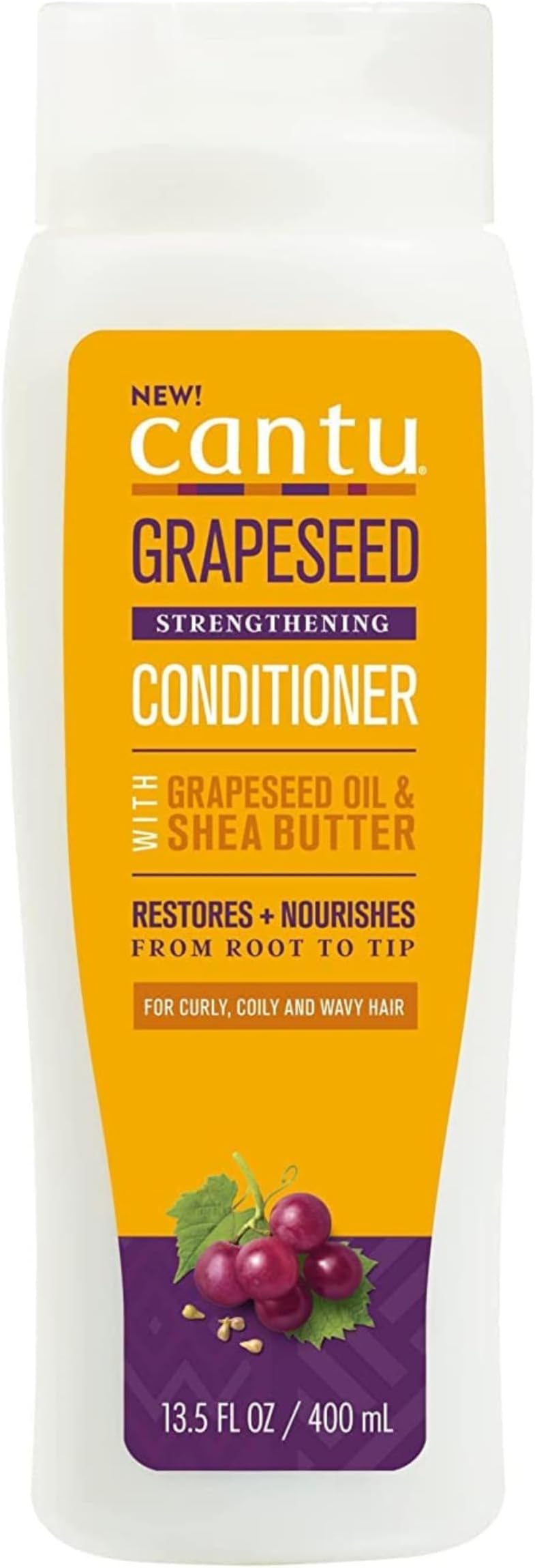 Cantu Grapeseed Strengthening Conditioner 400ml for Damaged Hair