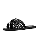 ALDO Women's Elenaa Flat Sandal, Black Combo, 8