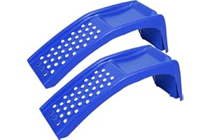 MERXENG Car Ramps Set 8000lbs Auto Ramp, Max Lift Height 8 inch, Set of 2 Ramps (Blue, 36.42" L x 13.39" W x 11.81" H)