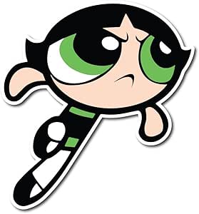 amazoncom platinum stuff buttercup the powerpuff girls sticker decal