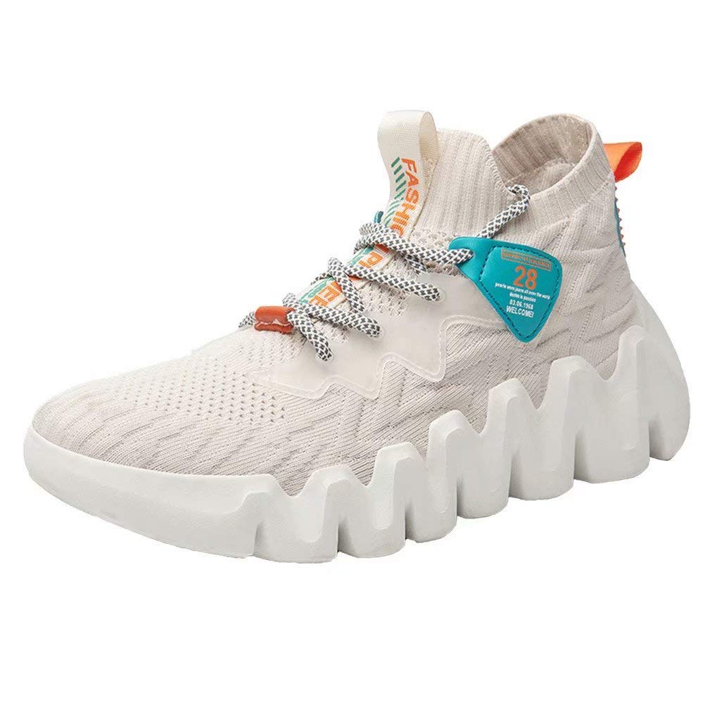 Mens Trainers Fashion Walking Shoes Breathable Slip on Sneakers for Men