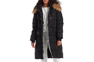 CANADA WEATHER GEAR Women's Winter Jacket - Heavyweight Long Length Bubble Puffer Parka (S-3X)