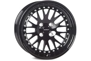 Circuit Performance CP21 15×8 Full Gloss Black 4×100 [+25mm] compatible with Honda Civic EK EG, Acura Integra, BMW E30, Mazda Miata