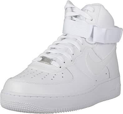 Amazon.com: Nike Air Force 1 High '07 Zapatillas de baloncesto, para  hombre, blanco/blanco (US 9) : Ropa, Zapatos y Joyería