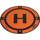 Hoodman Weighted Trifold UAV Drone Landing Pad LP21 - fits Mini 4 Pro, mini 3 pro, mavic and spark - Durable, No Stakes Required, collapses to one sixth of deployed size