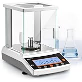 Bonvoisin Analytical Balance 220g x 0.0001g Scale with RS232 &amp; Percentage | 0.1mg High Precision Lab Scale with 4 Units g/mg/ct/oz, Counting, Memory Function, Upgraded Circuitry for Stable Readings
