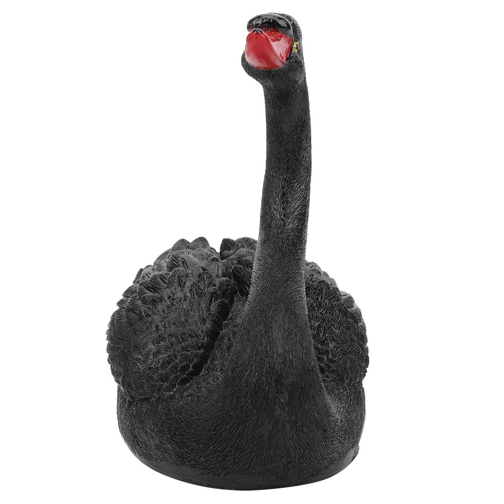 AUHX Simulation Swan, Float Freely Floating Swan Ornaments Swan Ornament Lifelike for Decoration for Garden Courtyard