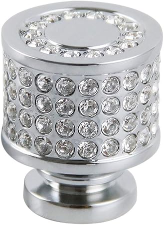 Githtra 1 Pcs Pack Crystal Cabinet Handles Dresser Knobs Diamond