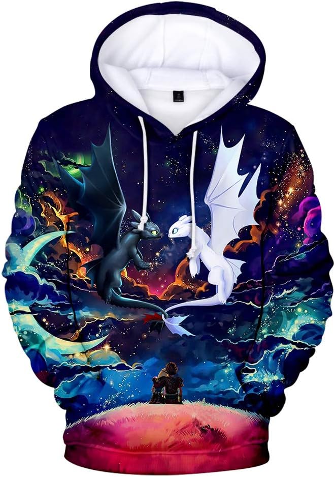 How to Train Your Dragon Hoodie Hiccup Night Fury Toothless Pullover Sweatshirt
