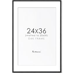 24x36 Black Picture Frame, Black Poster Frame