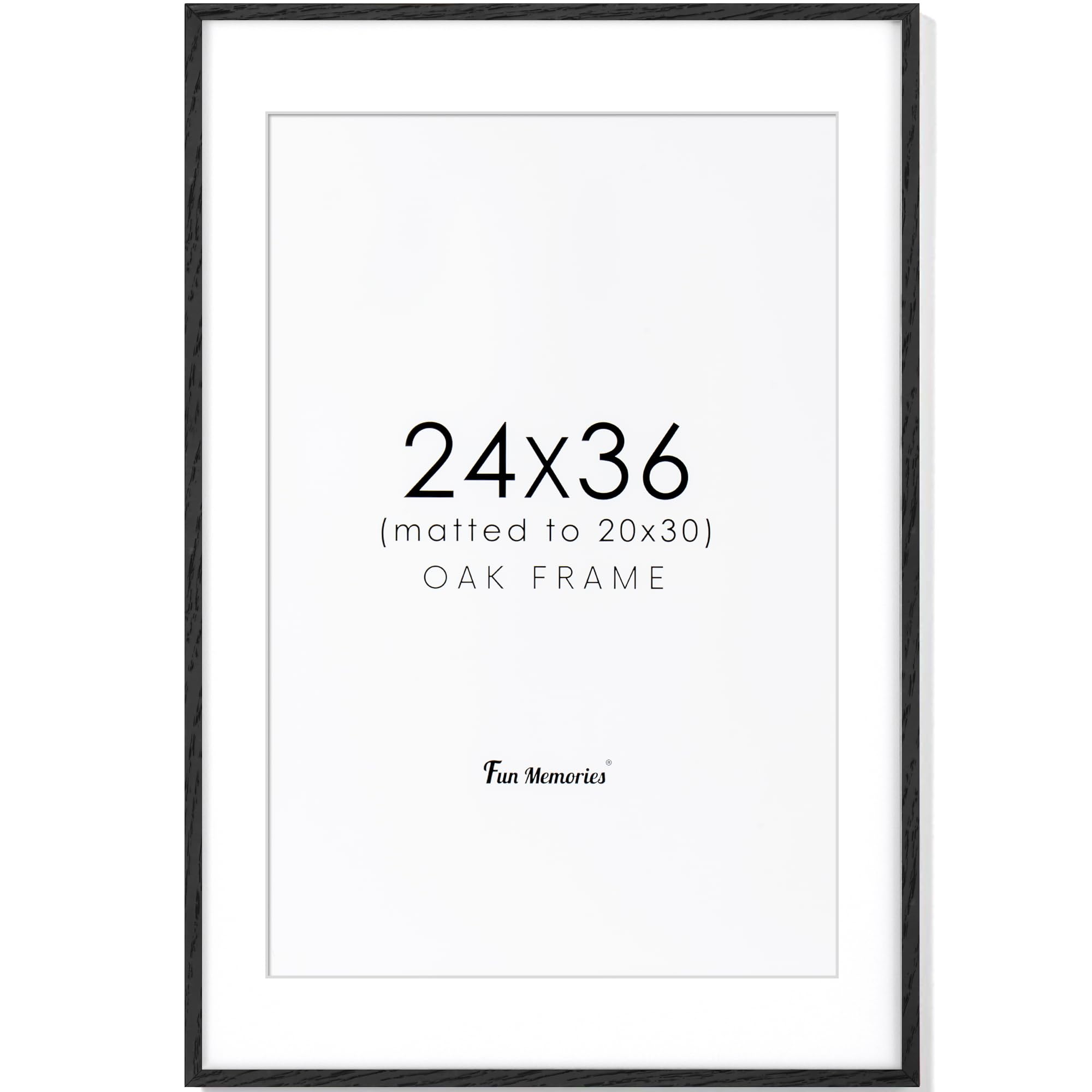 24x36 Black Picture Frame, Black Poster Frame