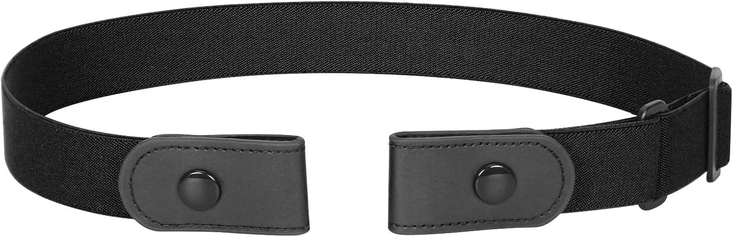 No Buckle Stretch Belt for Women and Men Elastic Waist Belt up to 72 Inches for Jeans Pants at  Women’s Clothing store