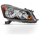 ACANII - For 2008-2012 Honda Accord 4-Door Sedan Replacement Headlight Headlamp - Passenger Side Only