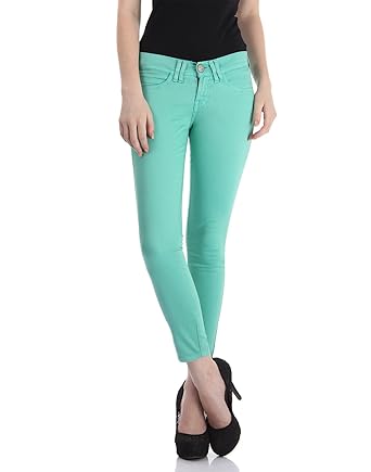 light green jeans womens