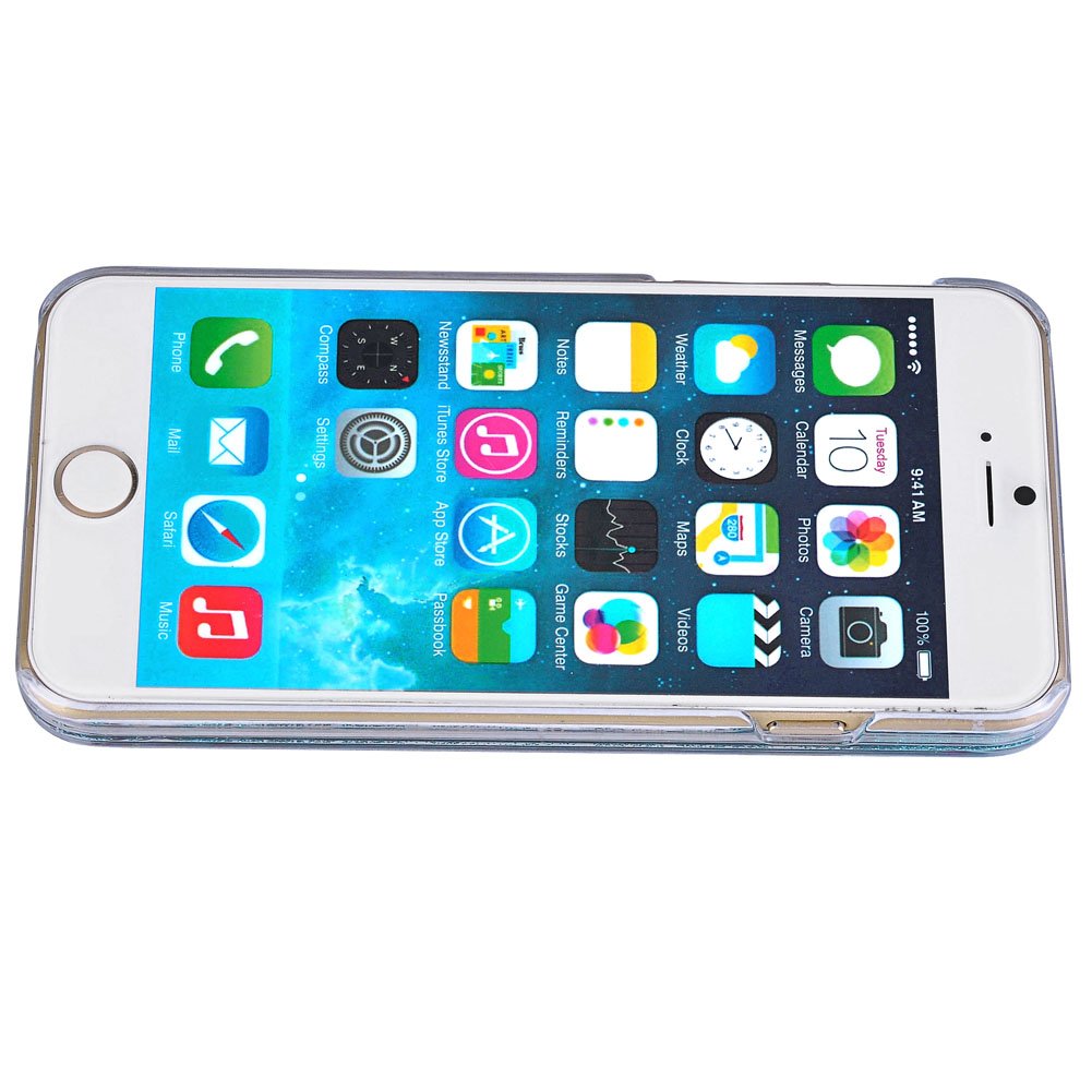 iPhone 6 6S Case-Yerwal Glitter Heart Bling Dynamic Liquid Quicksand Clear Case Cover For iPhone 6 6S 4.7\