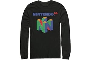 Nintendo Unisex-Adult N64 Logo SweatshirtShirt