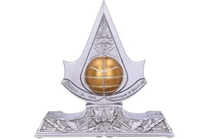 Nemesis Now Officially Licensed Assassin's Creed Apple of Eden Resin Bookends, Silver, 18.5cm