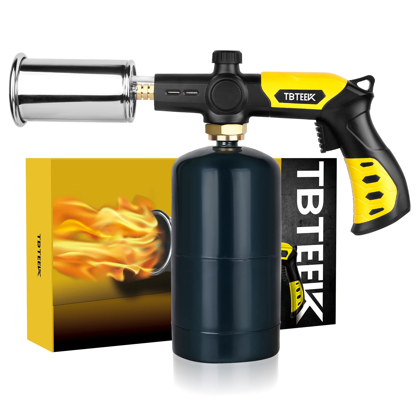 Photo 1 of Powerful Cooking Torch, TBTEEK Sous Vide Propane Torch, Kitchen Culinary Grilling Torch Lighter for Searing Meat, Charcoal Lighter, BBQ and Campfire Starter (Tank Not Included)