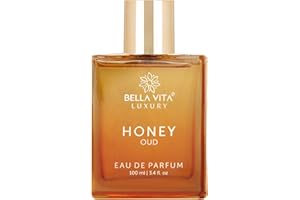 BELLA VITA LUXURY BellaVita Luxury Honey Oud Eau de Parfum (3.4 fl. oz.) | Patchouli, Vanilla, Bergamot, Floral & Spicy + Made with Clean & Vegan Essentials Oils + Cruelty Free | Long-Lasting Unisex Fragrance