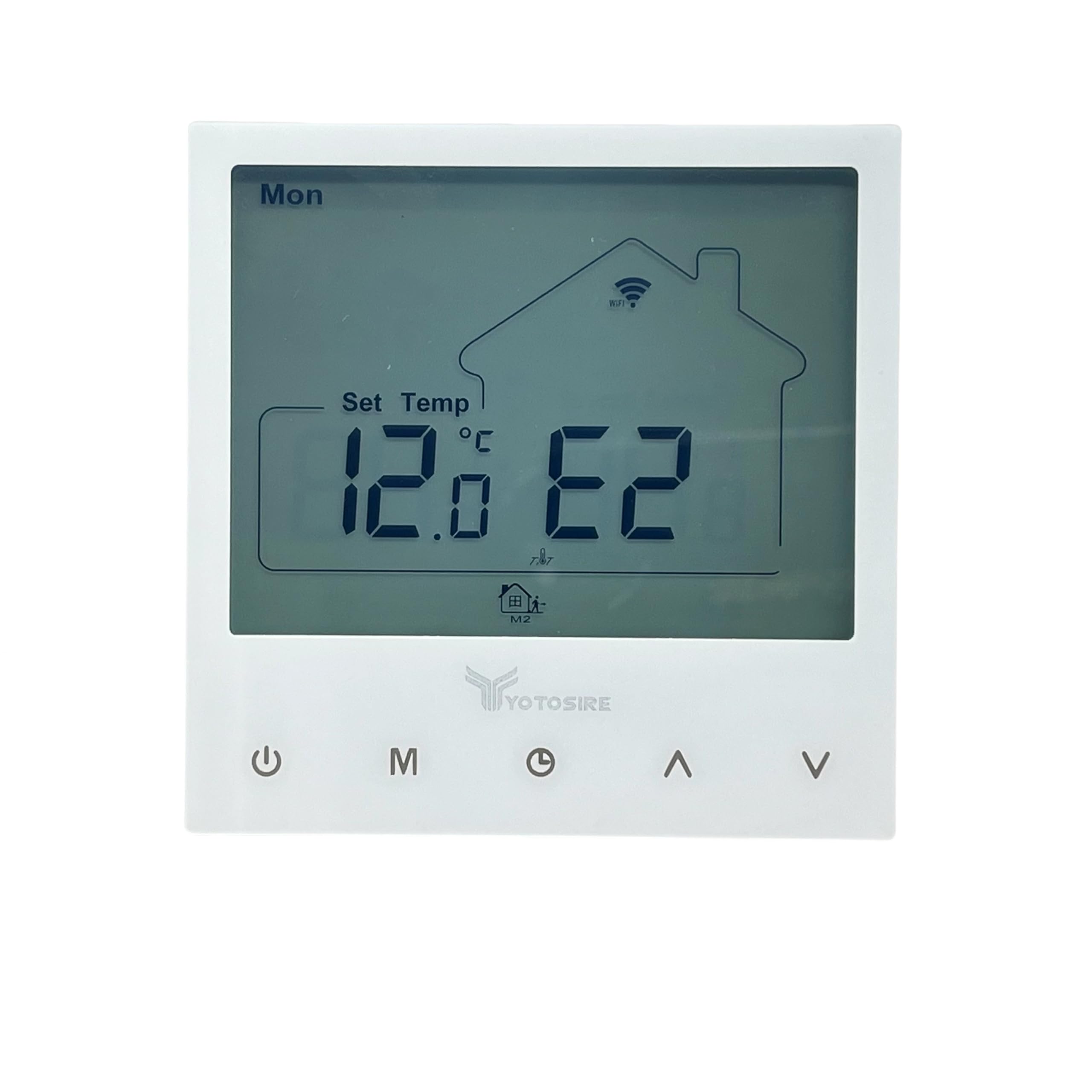 Photo 1 of WiFi Programmable Thermostat for Radiant Floor Heating - 120V/240V Dual Voltage, Smart Home with Floor and Air Sensor, Touchscreen Display, Energy Saving