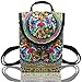 MAYMII Women Handmade Flower Embroidered Bag Canvas National Trend Embroidery Ethnic Backpack Travel Bags Schoolbags Mochila